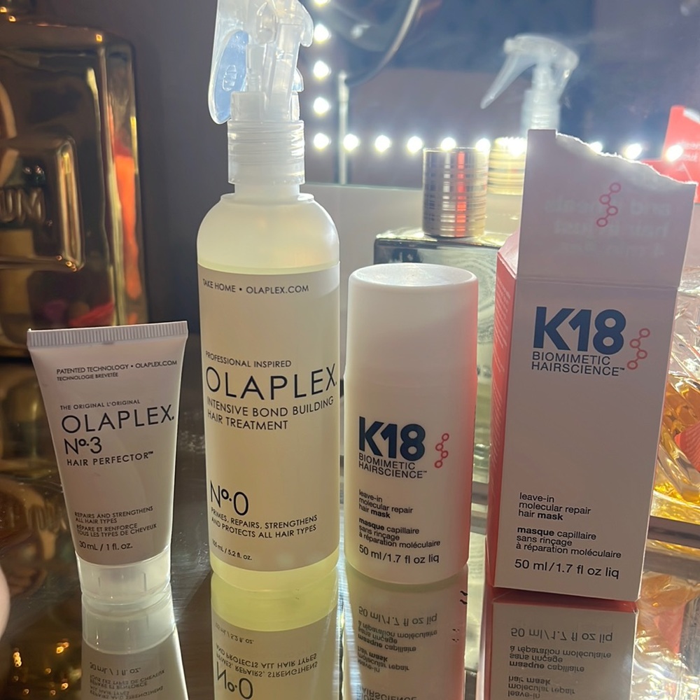 K18, Olaplex no. 0 and Olaplex no. 3